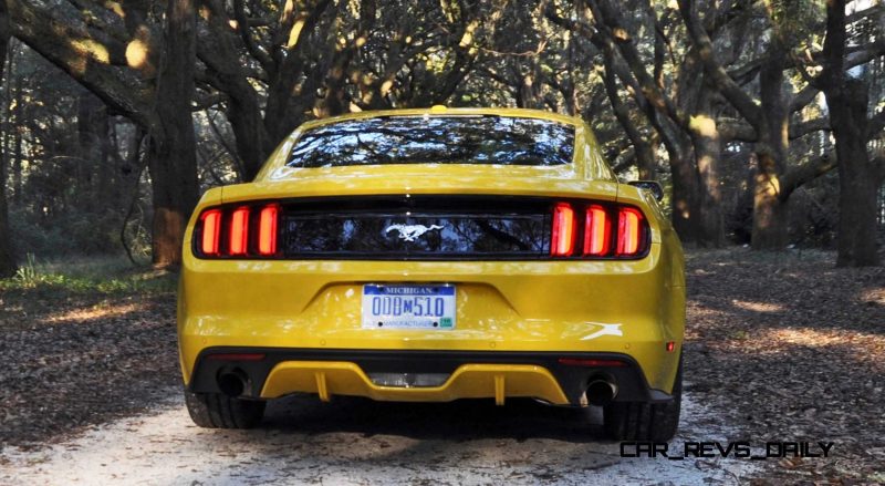 HD Road Test Review - 2015 Ford Mustang EcoBoost in Triple Yellow with Performance Pack 234