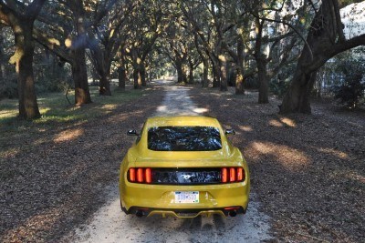 HD Road Test Review - 2015 Ford Mustang EcoBoost in Triple Yellow with Performance Pack 236