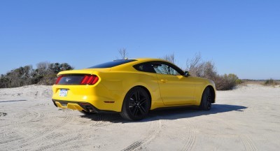 HD Road Test Review - 2015 Ford Mustang EcoBoost in Triple Yellow with Performance Pack 24