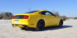 HD Road Test Review - 2015 Ford Mustang EcoBoost in Triple Yellow with Performance Pack 25