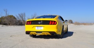 HD Road Test Review - 2015 Ford Mustang EcoBoost in Triple Yellow with Performance Pack 30