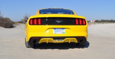 HD Road Test Review - 2015 Ford Mustang EcoBoost in Triple Yellow with Performance Pack 33