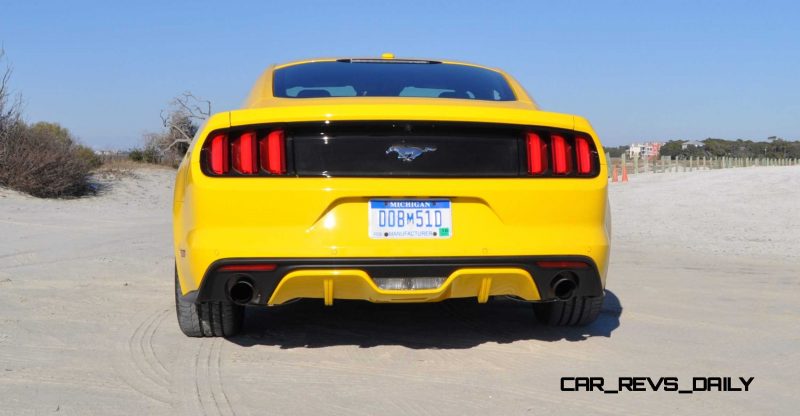 HD Road Test Review - 2015 Ford Mustang EcoBoost in Triple Yellow with Performance Pack 33