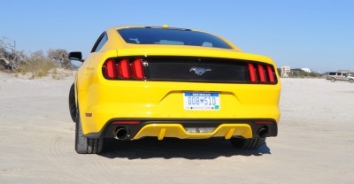 HD Road Test Review - 2015 Ford Mustang EcoBoost in Triple Yellow with Performance Pack 34