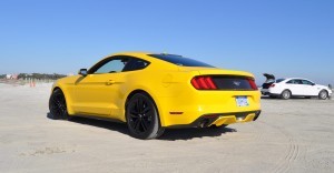 HD Road Test Review - 2015 Ford Mustang EcoBoost in Triple Yellow with Performance Pack 38