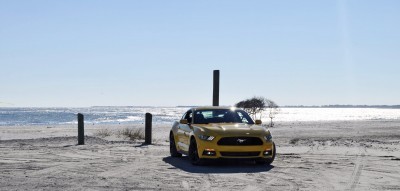 HD Road Test Review - 2015 Ford Mustang EcoBoost in Triple Yellow with Performance Pack 43