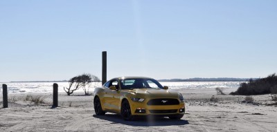 HD Road Test Review - 2015 Ford Mustang EcoBoost in Triple Yellow with Performance Pack 48