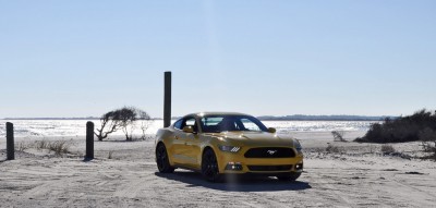 HD Road Test Review - 2015 Ford Mustang EcoBoost in Triple Yellow with Performance Pack 49