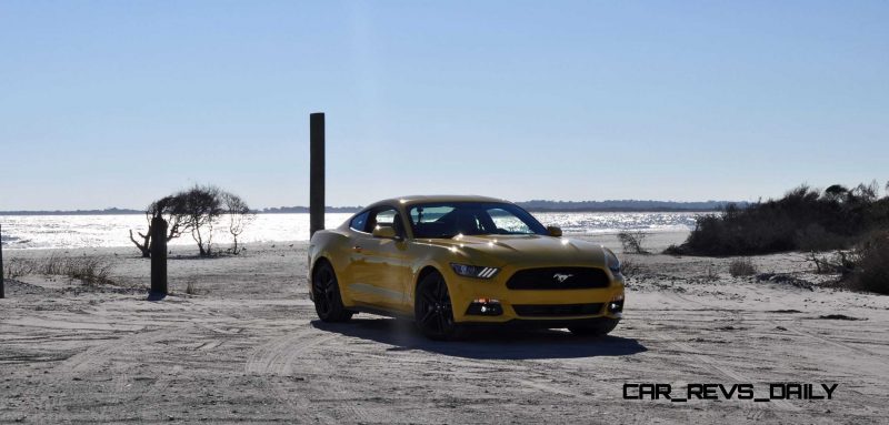 HD Road Test Review - 2015 Ford Mustang EcoBoost in Triple Yellow with Performance Pack 50