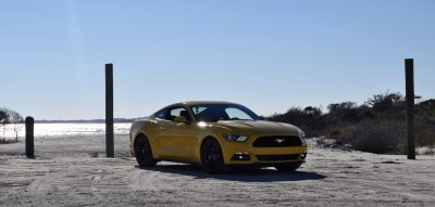 HD Road Test Review - 2015 Ford Mustang EcoBoost in Triple Yellow with Performance Pack 53