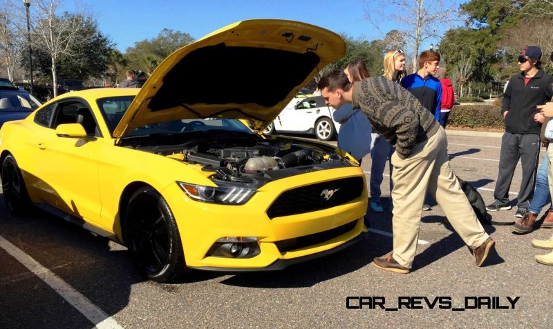 HD Road Test Review - 2015 Ford Mustang EcoBoost in Triple Yellow with Performance Pack 6