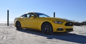 HD Road Test Review - 2015 Ford Mustang EcoBoost in Triple Yellow with Performance Pack 61