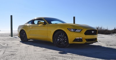 HD Road Test Review - 2015 Ford Mustang EcoBoost in Triple Yellow with Performance Pack 62