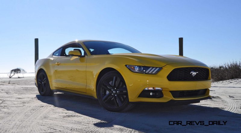 HD Road Test Review - 2015 Ford Mustang EcoBoost in Triple Yellow with Performance Pack 63