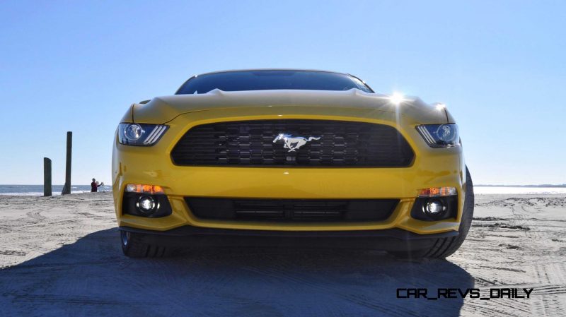 HD Road Test Review - 2015 Ford Mustang EcoBoost in Triple Yellow with Performance Pack 68