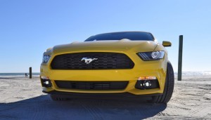 HD Road Test Review - 2015 Ford Mustang EcoBoost in Triple Yellow with Performance Pack 70