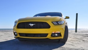 HD Road Test Review - 2015 Ford Mustang EcoBoost in Triple Yellow with Performance Pack 71