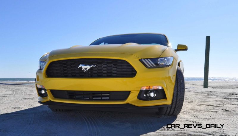 HD Road Test Review - 2015 Ford Mustang EcoBoost in Triple Yellow with Performance Pack 71