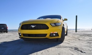 HD Road Test Review - 2015 Ford Mustang EcoBoost in Triple Yellow with Performance Pack 72