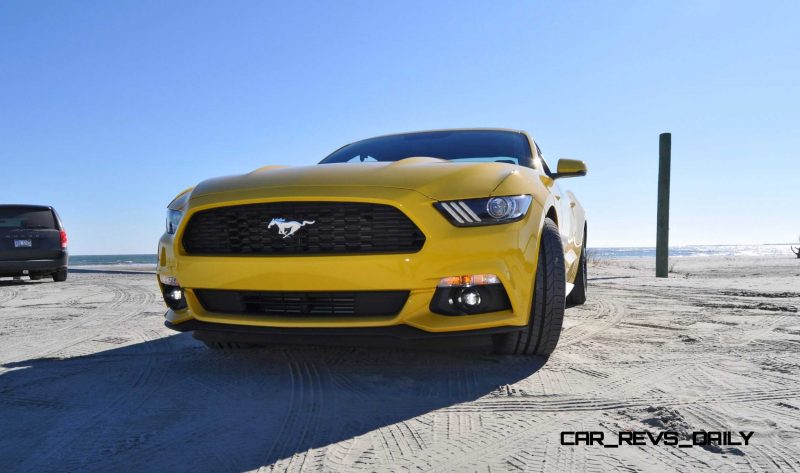 HD Road Test Review - 2015 Ford Mustang EcoBoost in Triple Yellow with Performance Pack 72