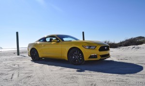 HD Road Test Review - 2015 Ford Mustang EcoBoost in Triple Yellow with Performance Pack 75