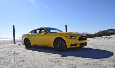 HD Road Test Review - 2015 Ford Mustang EcoBoost in Triple Yellow with Performance Pack 75