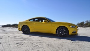 HD Road Test Review - 2015 Ford Mustang EcoBoost in Triple Yellow with Performance Pack 80