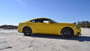 HD Road Test Review - 2015 Ford Mustang EcoBoost in Triple Yellow with Performance Pack 81