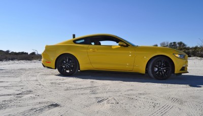 HD Road Test Review - 2015 Ford Mustang EcoBoost in Triple Yellow with Performance Pack 82