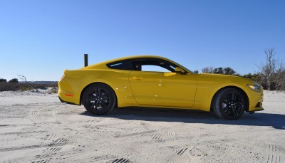 HD Road Test Review - 2015 Ford Mustang EcoBoost in Triple Yellow with Performance Pack 83