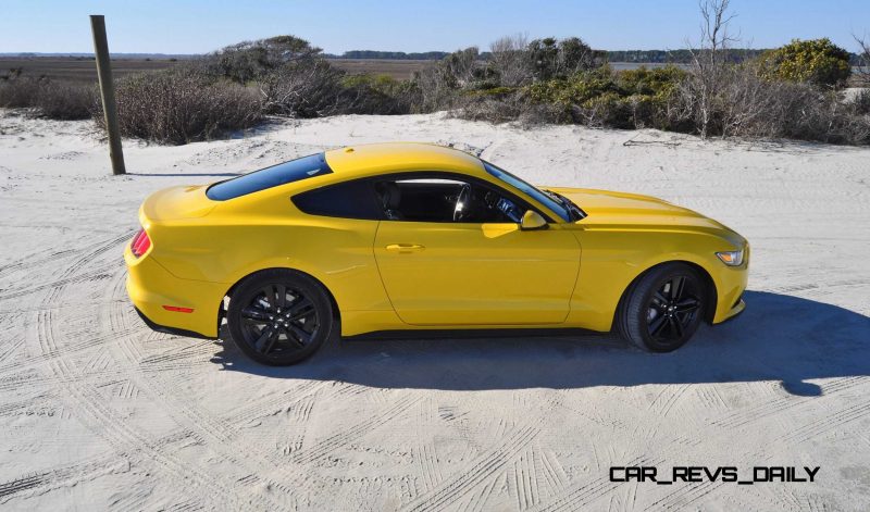 HD Road Test Review - 2015 Ford Mustang EcoBoost in Triple Yellow with Performance Pack 86