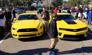 HD Road Test Review - 2015 Ford Mustang EcoBoost in Triple Yellow with Performance Pack 9