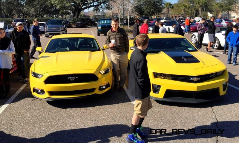 HD Road Test Review - 2015 Ford Mustang EcoBoost in Triple Yellow with Performance Pack 9