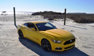 HD Road Test Review - 2015 Ford Mustang EcoBoost in Triple Yellow with Performance Pack 90