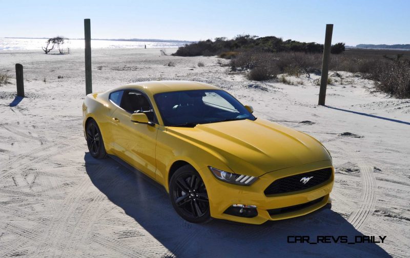 HD Road Test Review - 2015 Ford Mustang EcoBoost in Triple Yellow with Performance Pack 91