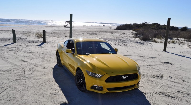 HD Road Test Review - 2015 Ford Mustang EcoBoost in Triple Yellow with Performance Pack 92