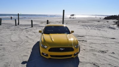 HD Road Test Review - 2015 Ford Mustang EcoBoost in Triple Yellow with Performance Pack 94