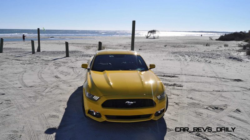 HD Road Test Review - 2015 Ford Mustang EcoBoost in Triple Yellow with Performance Pack 94