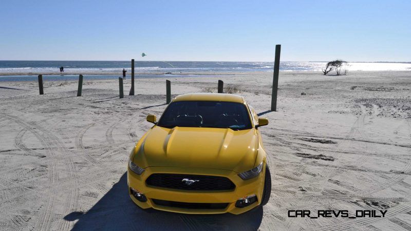 HD Road Test Review - 2015 Ford Mustang EcoBoost in Triple Yellow with Performance Pack 95