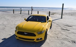 HD Road Test Review - 2015 Ford Mustang EcoBoost in Triple Yellow with Performance Pack 97