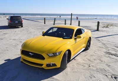 HD Road Test Review - 2015 Ford Mustang EcoBoost in Triple Yellow with Performance Pack 99