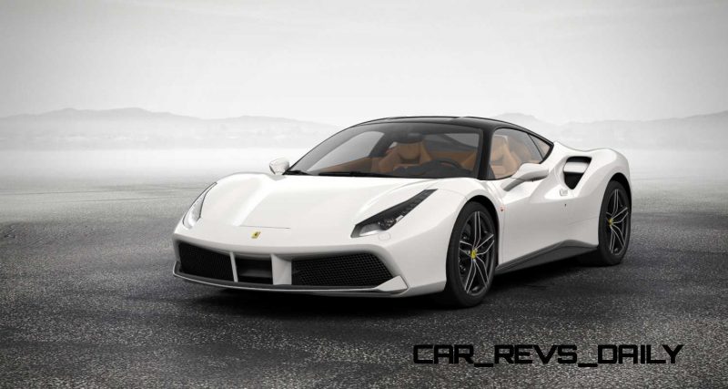 2016 Ferrari 488GTB White 1