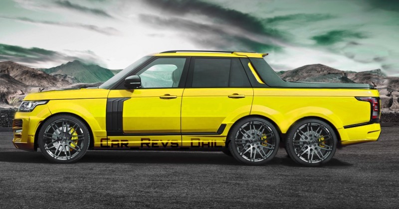 Digital Renderings - StarTech Range Rover 6x6 Long-Box Pickup Truck - 2 Angles + 30 Colors 1 copy