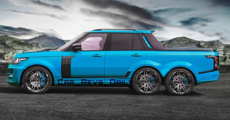 Digital Renderings - StarTech Range Rover 6x6 Long-Box Pickup Truck - 2 Angles + 30 Colors 11 copy