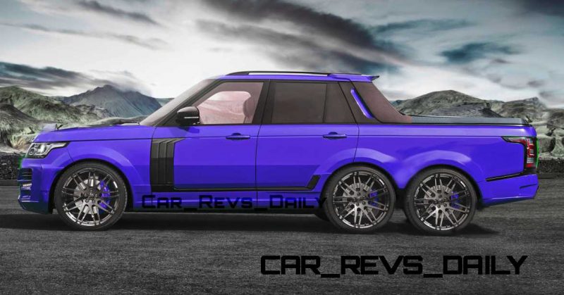 Digital Renderings - StarTech Range Rover 6x6 Long-Box Pickup Truck - 2 Angles + 30 Colors 13 copy