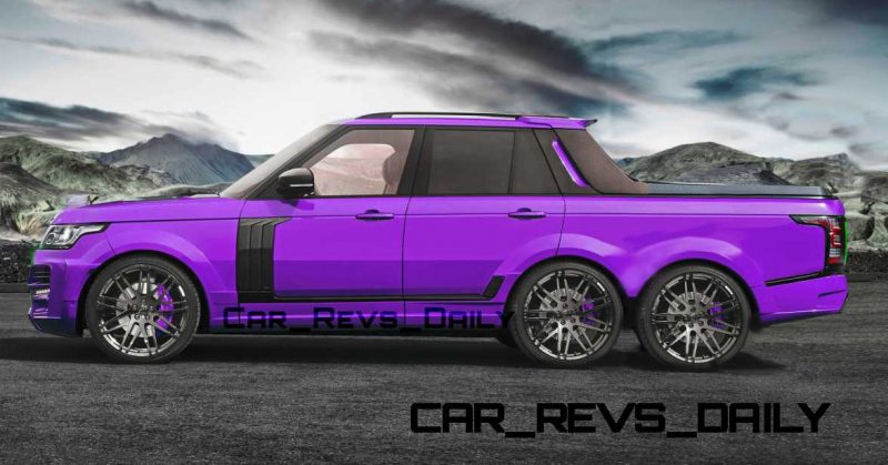 Digital Renderings - StarTech Range Rover 6x6 Long-Box Pickup Truck - 2 Angles + 30 Colors 14 copy