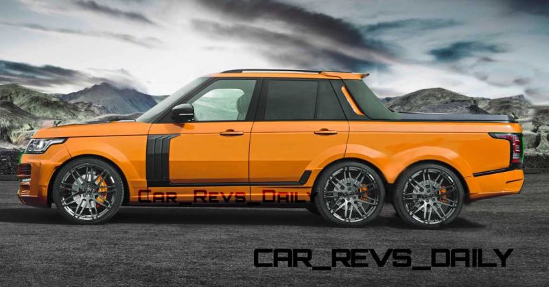 Digital Renderings - StarTech Range Rover 6x6 Long-Box Pickup Truck - 2 Angles + 30 Colors 16 copy