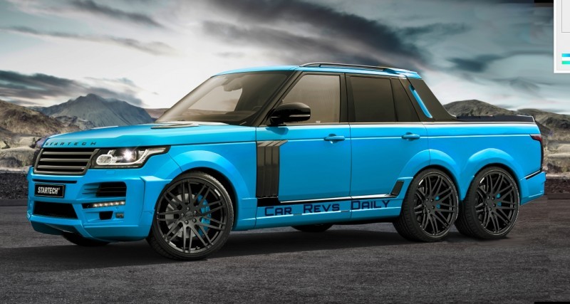 Digital Renderings - StarTech Range Rover 6x6 Long-Box Pickup Truck - 2 Angles + 30 Colors 18