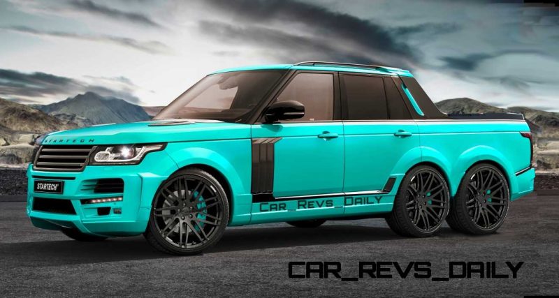 Digital Renderings - StarTech Range Rover 6x6 Long-Box Pickup Truck - 2 Angles + 30 Colors 19