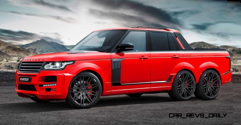 Digital Renderings - StarTech Range Rover 6x6 Long-Box Pickup Truck - 2 Angles + 30 Colors 24